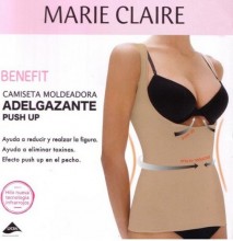 Camiseta interior mujer adelgazante + push up, Marie Claire