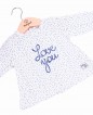 Conjunto manga larga con polaina bebé. Love you - Babybol - Detalle camiseta