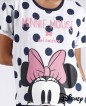 Pijama corto punto de algodón. Minnie Dots - Disney - Detalle camiseta