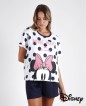 Pijama corto punto de algodón. Minnie Dots - Disney