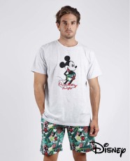 Pijama corto punto de algodón. Mickey Jungle - Disney