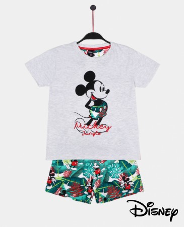 Pijama corto punto algodón. Mickey Jungle - Disney