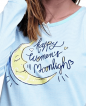 Pijama largo punto camiseta. Happy Women's Moonligh - Even - Detalle