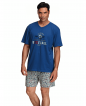 Pijama corto punto camiseta. Baseball - Assman -Pizarra