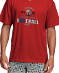 Pijama corto punto camiseta. Baseball - Assman - detalle