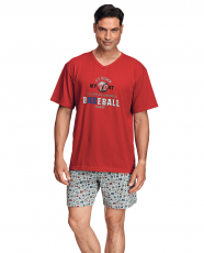 Pijama corto punto camiseta. Baseball - Assman - Hermes