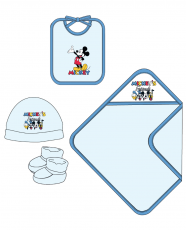 Set regalo recién nacido 4 piezas. Disney Baby - Mickey