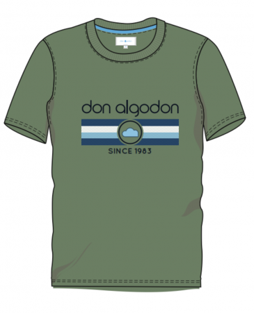 Camiseta algodón manga corta. Logo - Don Algodón